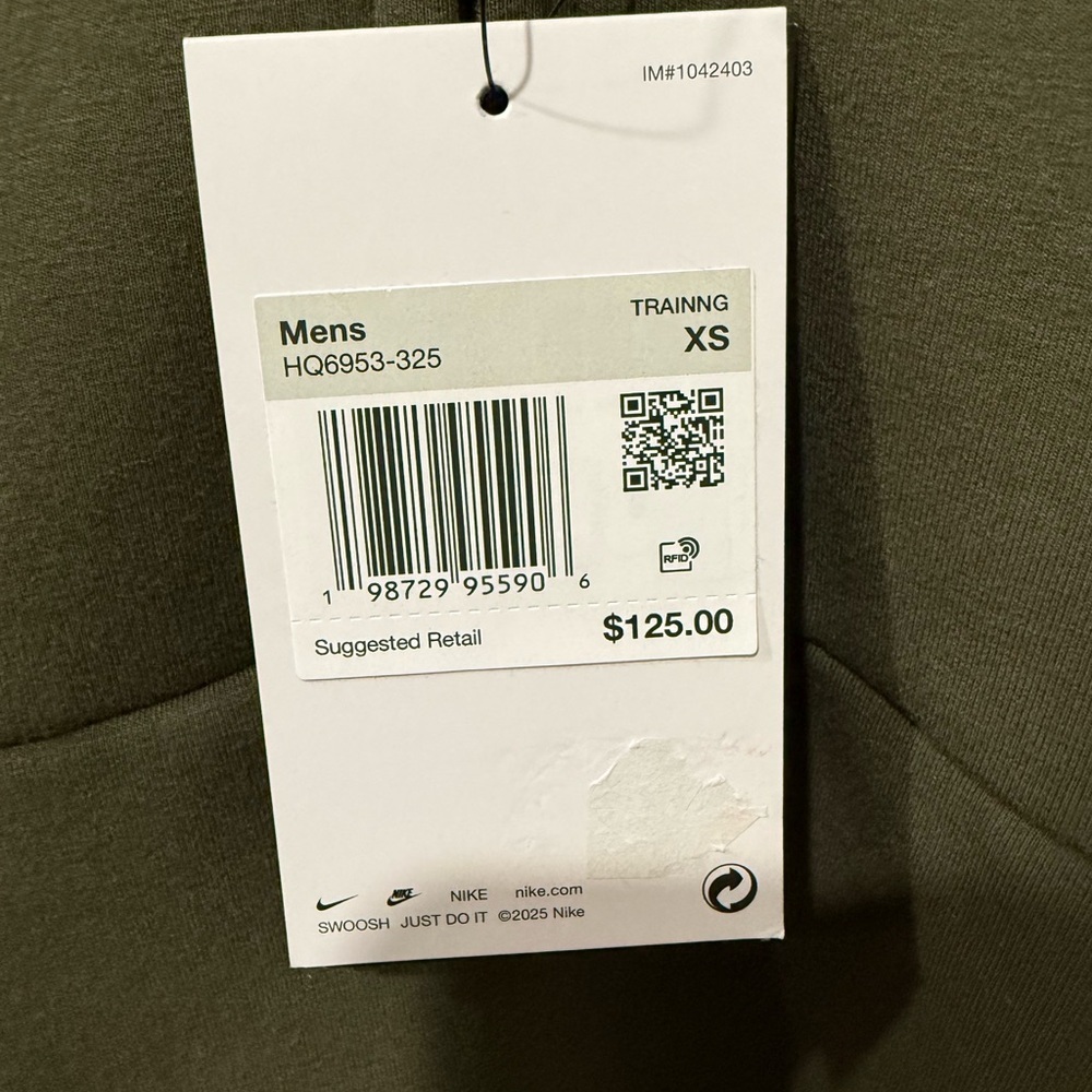 Nike 24.7 Olive Green Men's Sweater by - Picture 3 of 5